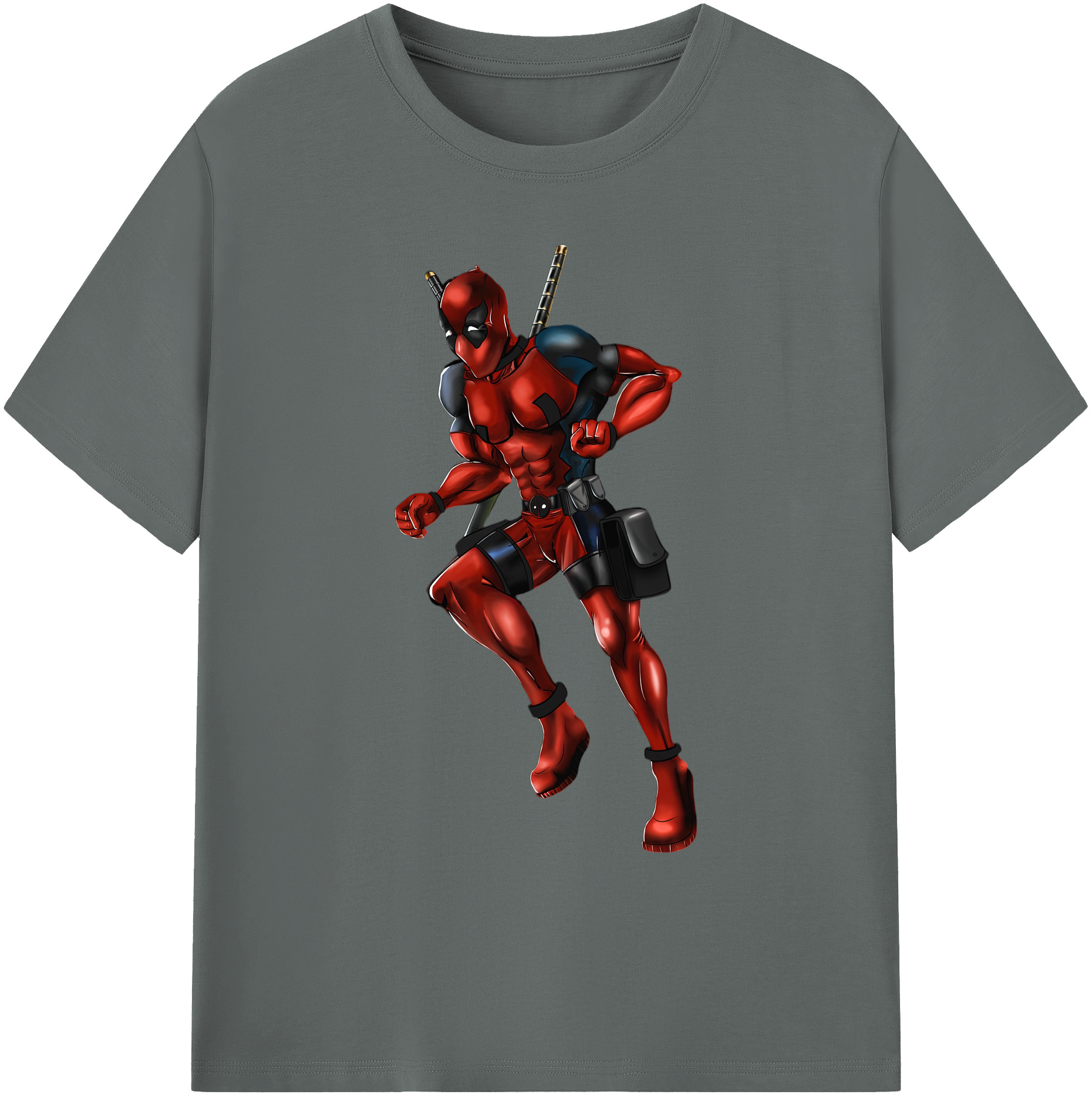 （画像用） Deadpool デッドプール 綿100％ メンズ半袖Tシャツ｜肌触りやわらか＆通気性